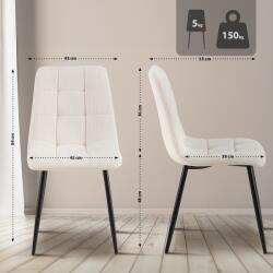 CLP Antibes Cord étkezőszék, krém (326307)