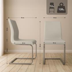 CLP 2 db Belfort étkezőszék készlet, krém (322808)