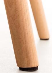 CLP 4db étkezőszék Elda műbőr készlet, fehér (318401)