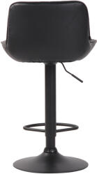 CLP 2 db-os bárszék Lentini műbőr szett, fekete (320506)