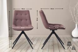 CLP 2 db Merna szövet étkezőszék készlet, barna (326661)