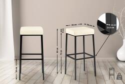 CLP 2 db bárszék készlet Montreal 85 műbőr, krém (314565)