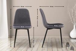 CLP Szék Giverny szövet, sötétszürke (317258)