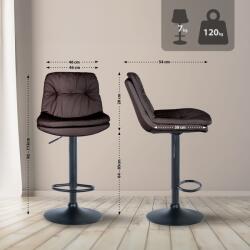 CLP Bárszék Laurel műbőr, barna (323920)