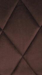 CLP Bárszék Lazio bársony króm, barna (322728)