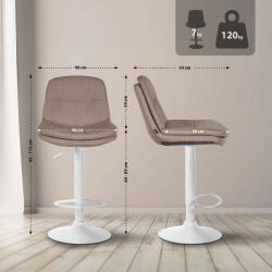 CLP Bárszék Laurel szövet, taupe (323946)