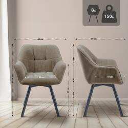 CLP Jordi Cord étkezőszék, barna (322798)