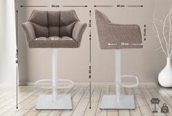 CLP Bárszék Damaso W szövet, terrakotta barna (101684999)