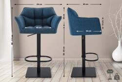 CLP Bárszék Damaso B szövet, kék (101675610)