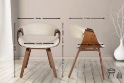 CLP Foley tölgy műbőr étkezőszék, krém (324338)