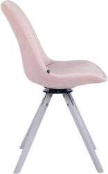 CLP Troyes bársony kerek étkezőszék, rózsaszín (312201)
