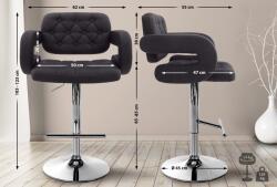 CLP Bárszék Dublin FABRIC C, fekete (10701201)