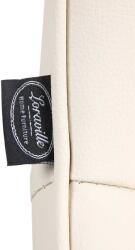 CLP 2 db bárszék Vonore króm műbőr szett, krém (325217)