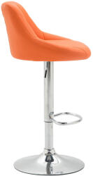 CLP Bárszék Lazio műbőr króm, narancs (102287409)