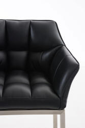 CLP Damaso E bárszék 4 méteres kerettel, fekete (101679901)