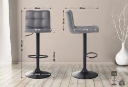 CLP Bárszék Feni bársony, szürke (315723)