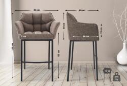 CLP Bárszék Damaso B szövet 4 méteres kerettel, terrakotta barna (101681399)