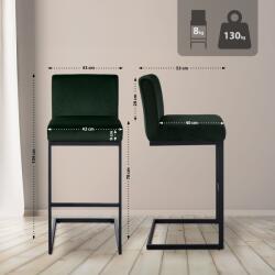 CLP Bárszék Hopewell bársony B, zöld (325497)