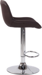 CLP Bárszék Lentini műbőr króm, barna (318225)