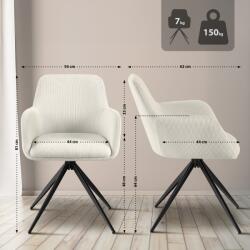 CLP Olema Cord étkezőszék, krém (326051)