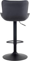 CLP Bárszék Linus bársony, fekete (321036)