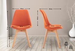 CLP Szék Linares szövet, narancs (314091)