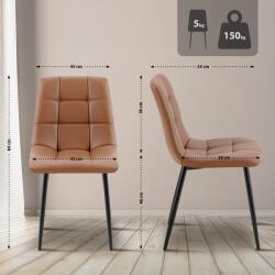 CLP Antibes műbőr étkezőszék, sötétbarna (323856)