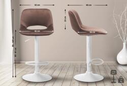 CLP Bárszék Camden bársony, barna (324174)