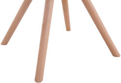 CLP 4 székből álló szett Toulouse szövet Natura kerek, krém (320340)