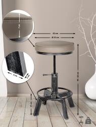 CLP Destin széklet, antik ezüst (321217)