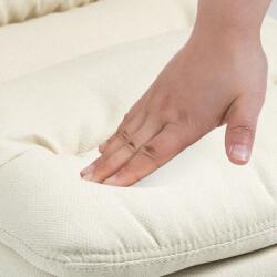 CLP 2 db bárszék készlet Damar szövet, krém (325710)