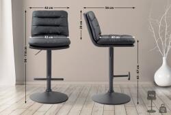 CLP Bárszék Damar műbőr, fekete (322909)