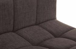 CLP 2 db bárszék szett Calma szövet, barna (323640)