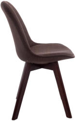 CLP 4db látogatói szék szett Borneo V2 dió szövet, barna (319290)