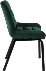 CLP 2 db Saranda bársony szék készlet, zöld (326686)