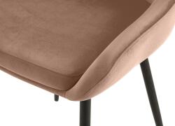 CLP 2 db Elmira bársony étkezőszékből álló készlet, barna (327222)