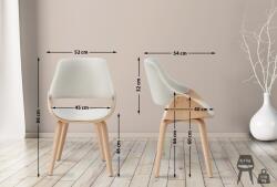 CLP Vangale szövet étkezőszék, natúr/krém (324232)