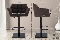 CLP Bárszék Damaso B szövet, barna (101675703)