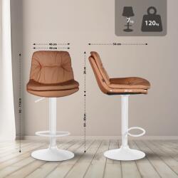 CLP Bárszék Laurel műbőr, világosbarna (323925)