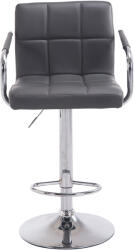 CLP 2 db-os bárszék Lucy V2 króm készlet, szürke (315806)