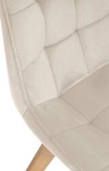 CLP 2 db Brook bársony szék készlet, krém (323995)