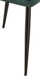 CLP 2 db Emia bársony étkezőszék készlet, zöld (323764)