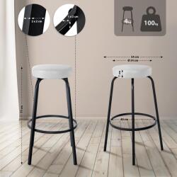 CLP Bárszék Kamari műbőr, fehér (324862)