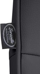 CLP 2 db bárszék Vonore króm műbőr szett, fekete (325218)