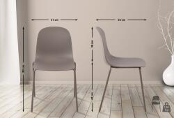 CLP Hardin szék, taupe (324269)