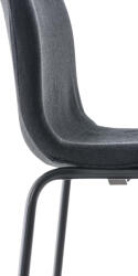 CLP 2 db bárszék szett Hoover szövet 4 méteres keret, sötétszürke (304479)