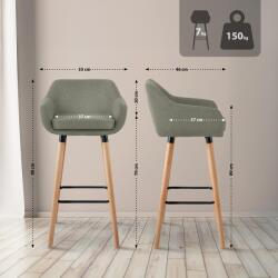 CLP Bárszék Grant szövet, világosszürke (102245055)