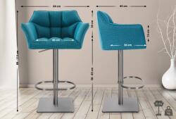 CLP Bárszék Damaso E szövet, türkiz (1011641113)