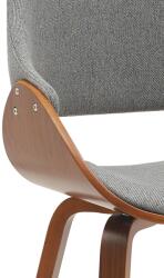 CLP 2 db Vangale étkezőszék készlet, dió/sötétszürke (327240)