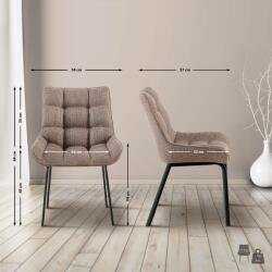 CLP Szék Saranda szövet, terrakotta barna (313981)